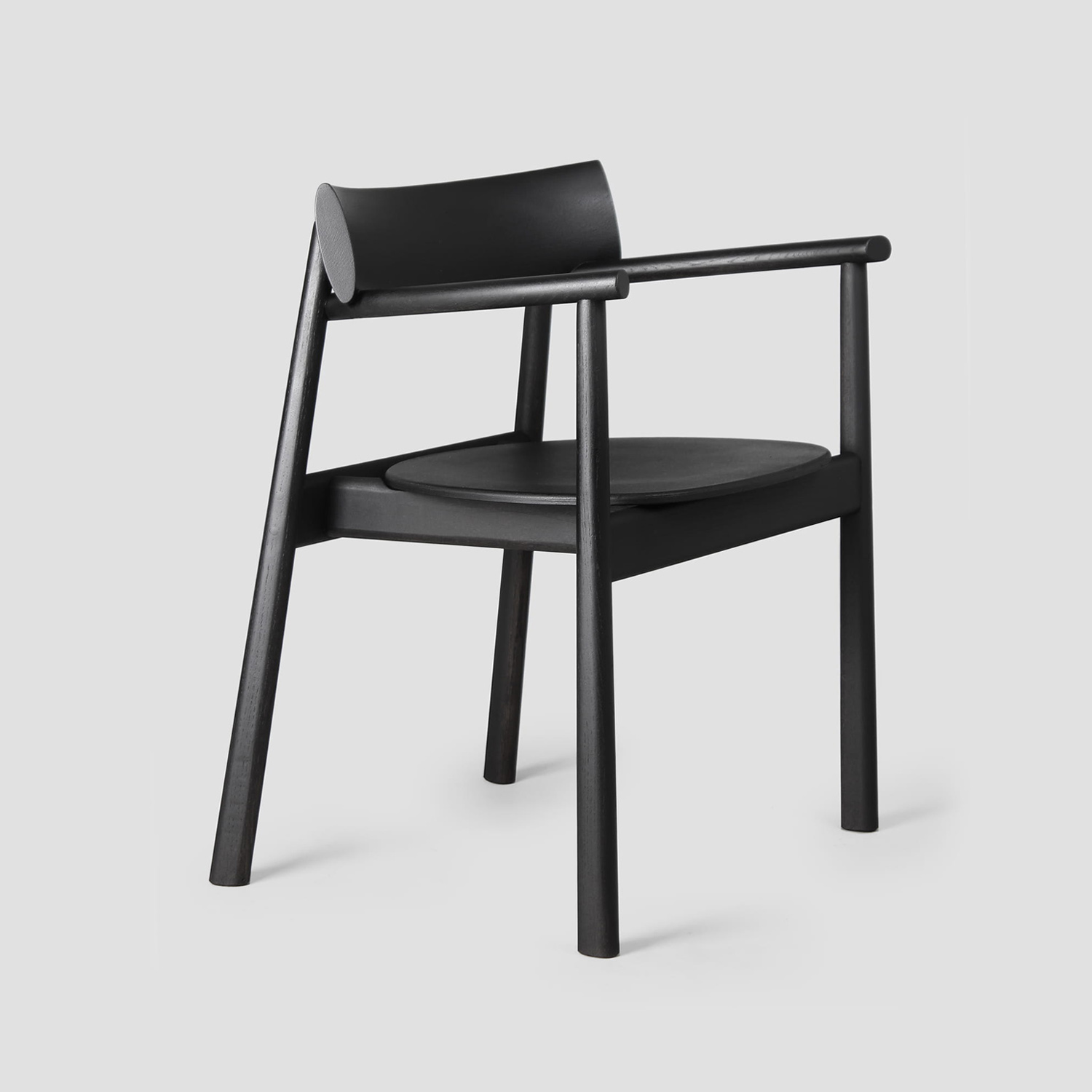 Elipsa chair – juodas ąžuolas